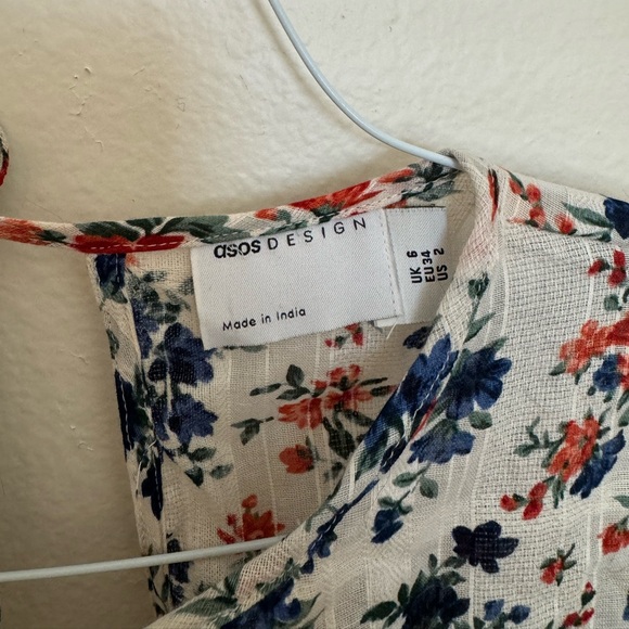 ASOS Design Ra-ra Playsuit in Floral - Picture 6 of 7